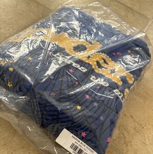 Marina Blue Hoodie with Gold and Pink Accents